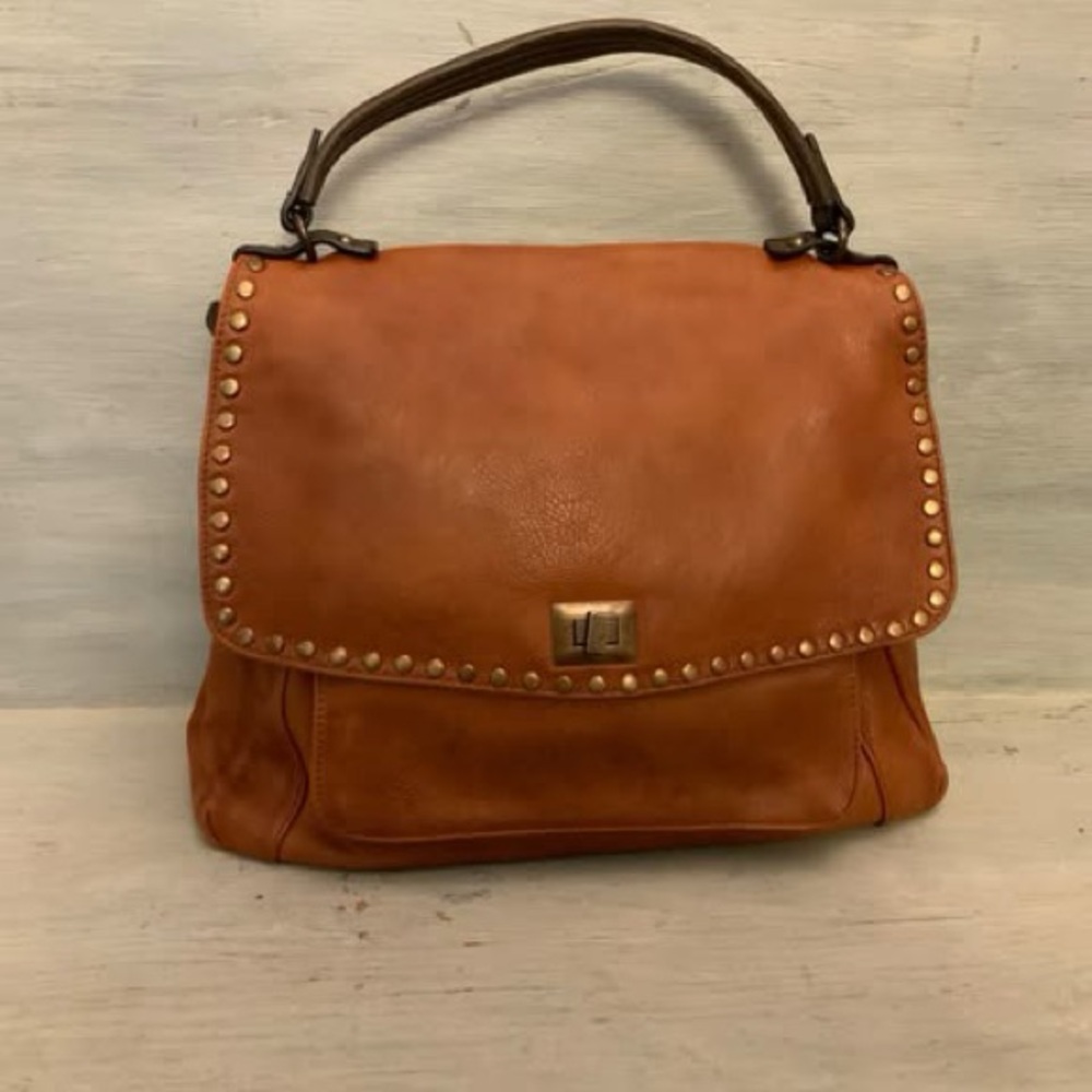 ChillX Brown Faux Leather‎ Hobo Shoulder Bag Purse Good Condition